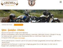 Tablet Screenshot of cafe-hotel-aroma.de